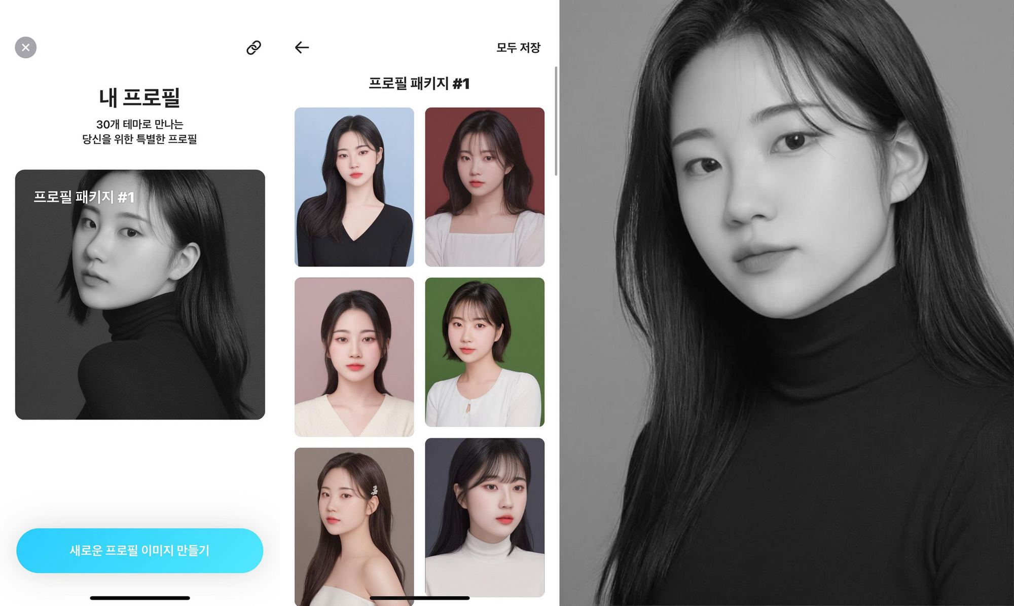 snow 앱 증명사진 AI 필터