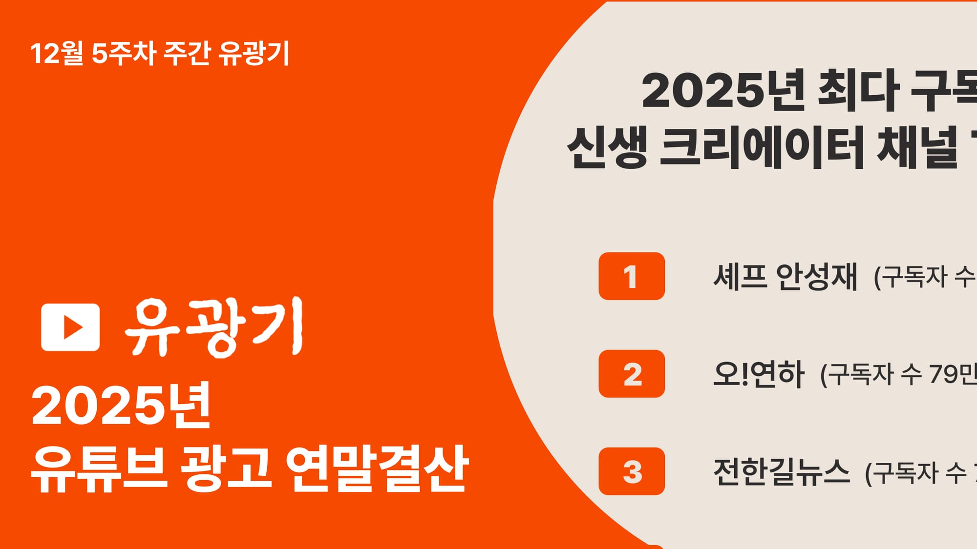 유광기 [2025 유튜브 광고 연말결산]