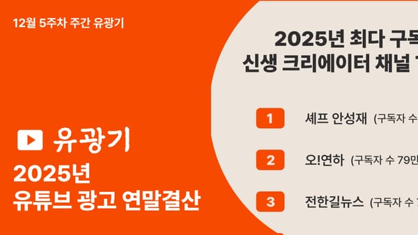 유광기가 말하는 [2025 유튜브 광고 연말결산]
